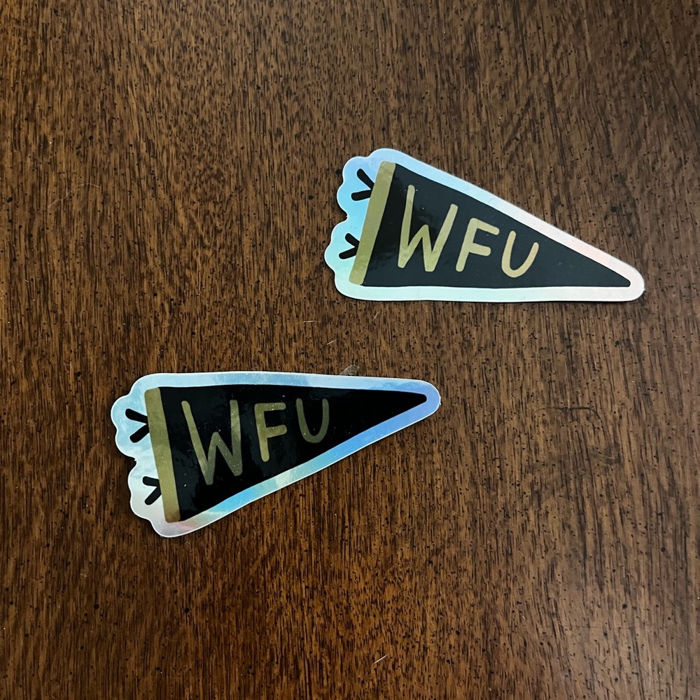NWT WAKE FOREST Pennant Stickers